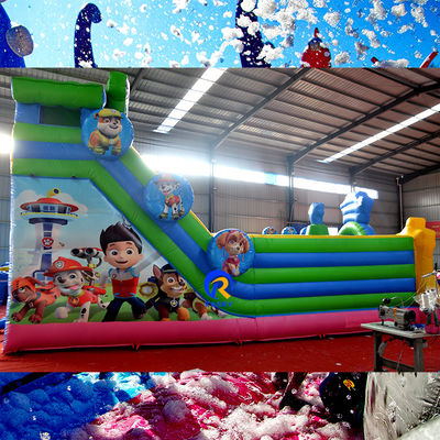 Adult Party Games Large PVC Paw Patrol Inflatable Jumping Castle Slide with Obstacle