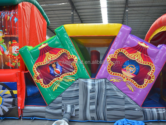 Entertain Kids with this Inflatable Circus Obstacle Course at Fun City Amusement Park