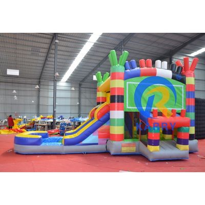 14 Years up Gender-Neutral Commercial Grade Inflatable Bounce House with Slide and Pool