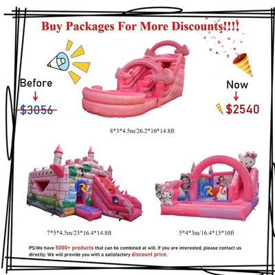 Blower Repair Kits and Package Bag Included Inflatable Water Slides for Sport Games