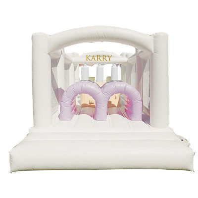 Kids' Party Inflatable Obstacle Course with Backyard Baby Bouncer Combo in Vibrant Colors