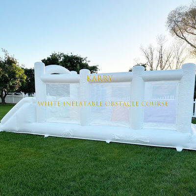 Kids' Party Inflatable Obstacle Course with Backyard Baby Bouncer Combo in Vibrant Colors