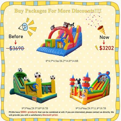 Large Inflatable Dry Slide Indoor and Outdoor Entertainment Allowable Passenger 5-10