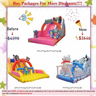 CE/EN71/EN14960 Certified Inflatable Water Slides for Adults Indoor and Outdoor