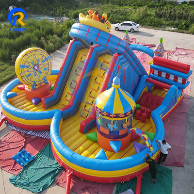 CE Certified Popular Inflatable Water Park Obstacle Course Slide for Kids and Adults