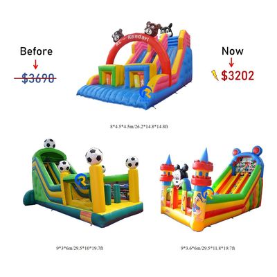 Inflatable Slides Combo Bounce House for Kids Indoor Outdoor Entertainment Party Rentals