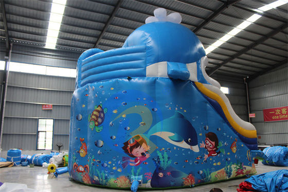 Portable PVC 0.55mm Tarpaulin Inflatable Water Slide with Pools and Swimming Ball Toys