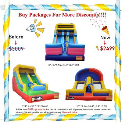 Inflatable Slides Combo Bounce House for Kids Indoor Outdoor Entertainment Party Rentals