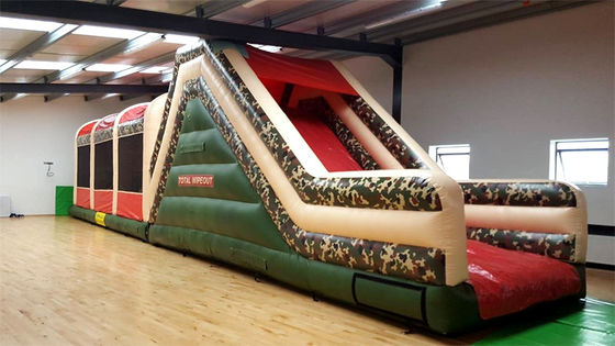 14 Years up Commercial Inflatable Bounce House Obstacle Course with Interactive Game