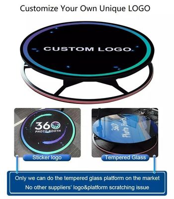 Gro Compatible Devices 115cm 360 Photo Booth Machine with Case and Emergency Control