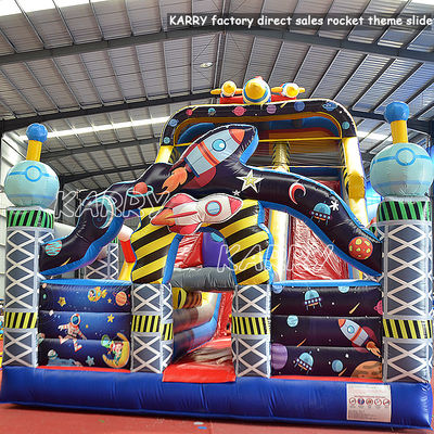 PVC Inflatable Rocket House for Commercial Party Rental and Moonwalk Inflatable Games