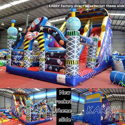 PVC Inflatable Rocket House for Commercial Party Rental and Moonwalk Inflatable Games