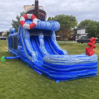 Customized Logo Acceptable Small Boat Inflatable Obstacle Course Bouncy Castle for Fun
