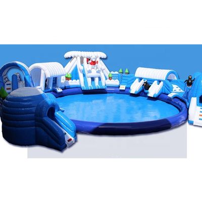 Customized Individualized Design Inflatable Water Park with Big Pool and Water Slide