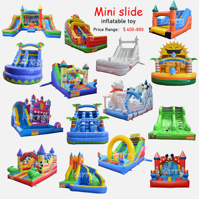 3D Embroidery Logo Commercial Backyard Amusement Park Dry Slides with Pool Collection
