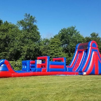 Commercial Inflatable Tunnel Obstacle Course Exciting Bouncy Challenge for Adults