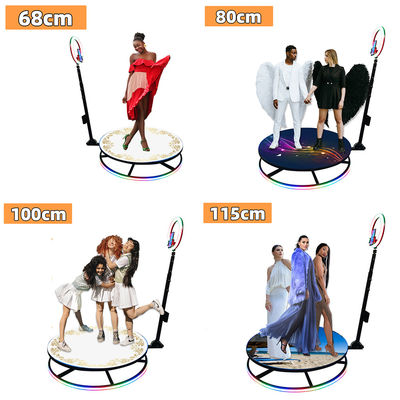 45KG Hot Glass Magic Mirror Photo Booth with Wireless Automatic Rotating Feature