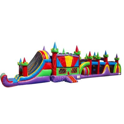 Giant Commercial Inflatable Obstacle Course Bounce House Slide PORTABLE Karry Outdoor