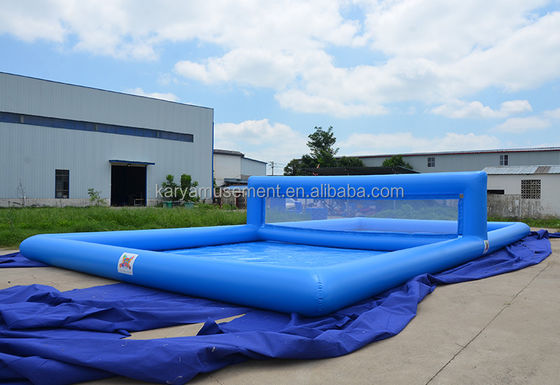 Experience the Fun Commercial Inflatable Volleyball Pool with Accessories Included
