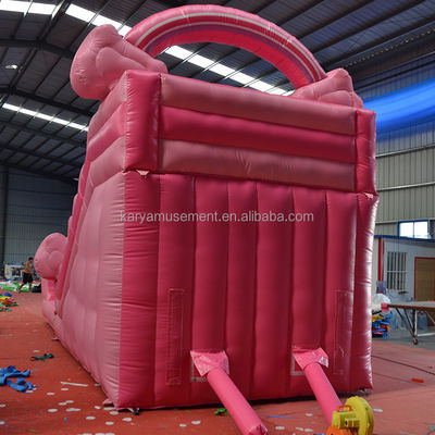 Girls Pink Inflatable 26 Foot Water Slide Pool Perfect for Commercial Rental and Fun