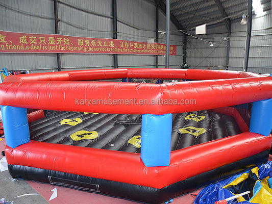 Gender-Neutral PVC Inflatable Meltdown Machine Mat with Wipeout Sweeper Arm Eliminator