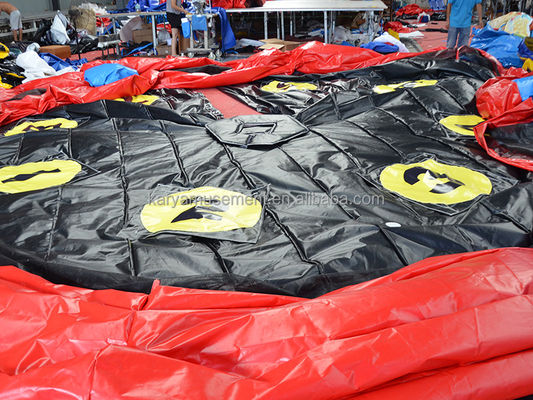 Gender-Neutral PVC Inflatable Meltdown Machine Mat with Wipeout Sweeper Arm Eliminator