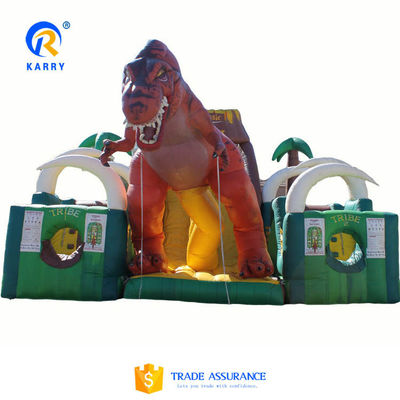 Jurassic Dinosaur Park Party Rental Outdoor Playground Inflatable Obstacle Course