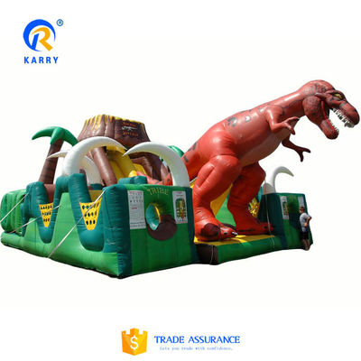 Jurassic Dinosaur Park Party Rental Outdoor Playground Inflatable Obstacle Course