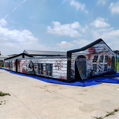 PVC Inflatable Zombies Maze for Adults and Kids Customizable Logo Printed Labyrinth