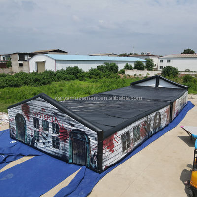 PVC Inflatable Zombies Maze for Adults and Kids Customizable Logo Printed Labyrinth