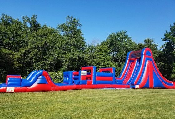 Customized Size Outdoor Inflatable Comb Obstacle Course for Commercial Party Rentals