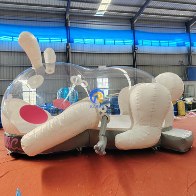 CE/EN71/EN14960 Certified Inflatable Bubble Tent for Toddlers White Outdoor Bounce House