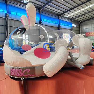 CE/EN71/EN14960 Certified Inflatable Bubble Tent for Toddlers White Outdoor Bounce House
