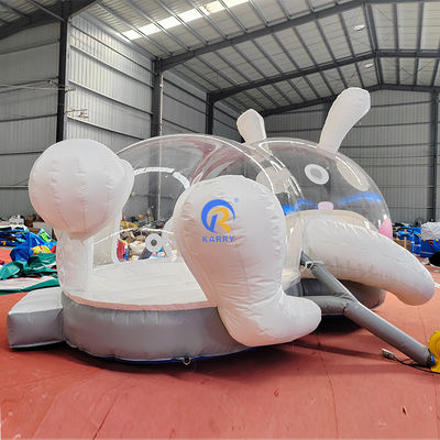 CE/EN71/EN14960 Certified Inflatable Bubble Tent for Toddlers White Outdoor Bounce House