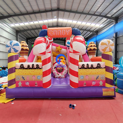 Indoor and Outdoor Entertainment Commercial Party Rental Candy Inflatable Slides Combo