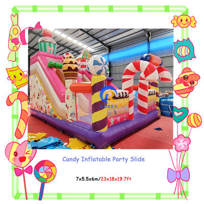 Indoor and Outdoor Entertainment Commercial Party Rental Candy Inflatable Slides Combo