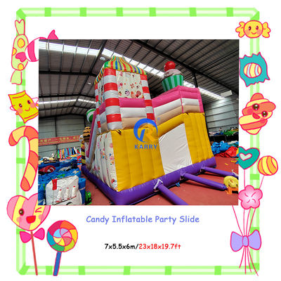 Indoor and Outdoor Entertainment Commercial Party Rental Candy Inflatable Slides Combo
