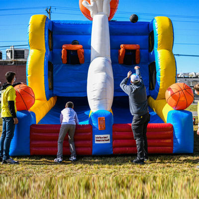 Unisex Inflatable Basketball Carnival Shooting Game for Party Two Players Two Baskets