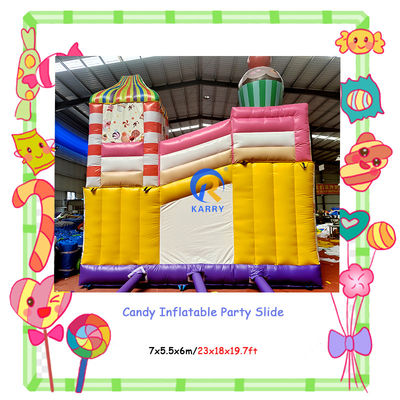 Indoor and Outdoor Entertainment Commercial Party Rental Candy Inflatable Slides Combo