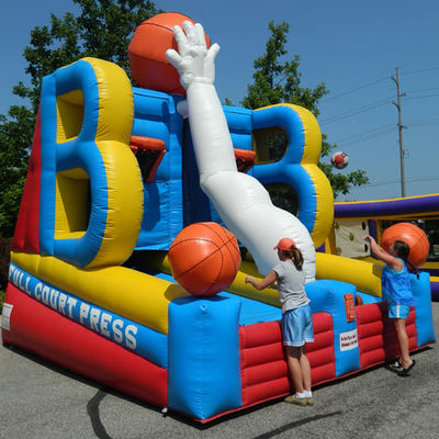Unisex Inflatable Basketball Carnival Shooting Game for Party Two Players Two Baskets