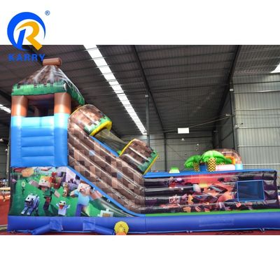 PORTABLE Inflatable Mine/ craft Theme Park Fun Customized Features 14 Years up