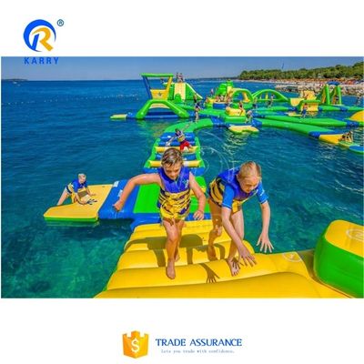 Customized Logo Aqua Park Equipment Inflatable Floating Water Park with CE Certificate