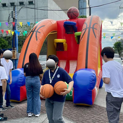 Blower Included Interactive Inflatable Basketball/Football Shooting Game Sport Party
