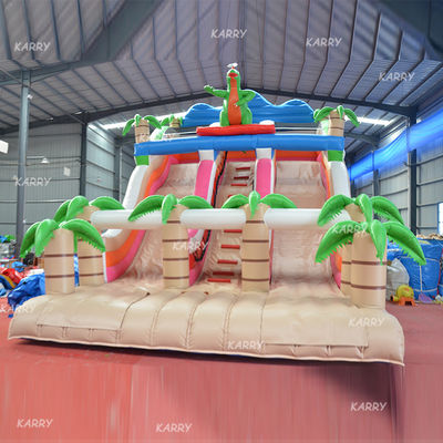 Customized Logo Large Inflatable Water Slide for Adults in Outdoor Group Activities
