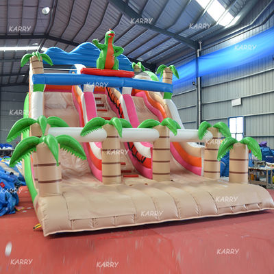 Customized Logo Large Inflatable Water Slide for Adults in Outdoor Group Activities