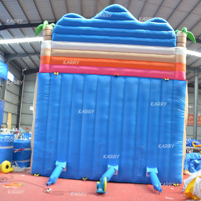 Customized Logo Large Inflatable Water Slide for Adults in Outdoor Group Activities