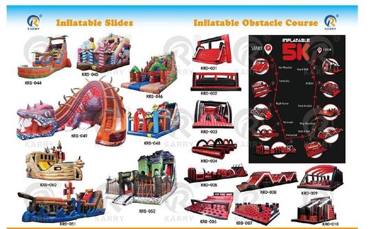 Team Events Inflatable Obstacle Course with CE EN14960 Certification and PORTABLE Design