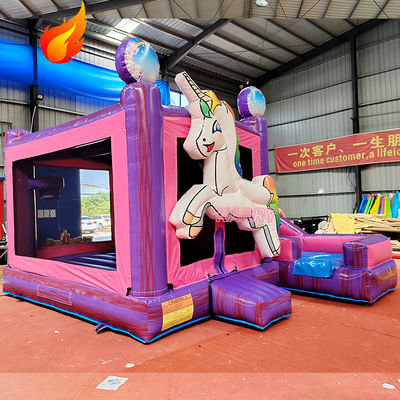Customized Color Unicorn Inflatable Castles Combo for Parties and Events