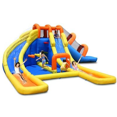 Water Floating Entertainment Kids Water Slide Park with Pool and Splash Features