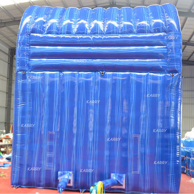 Large Children Inflatable Water Double Slide N Slip with Digital Printing and Blower